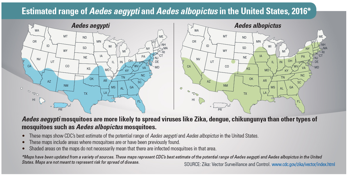 Where Zika Carrying Mosquitoes Live Map The Tick And Mosquito Project